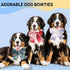 Segarty Dog Bowtie, 50pcs Adjustable Dog Bow Ties for Medium Large Dogs, Cute Plaid Neckties Grooming Accessories