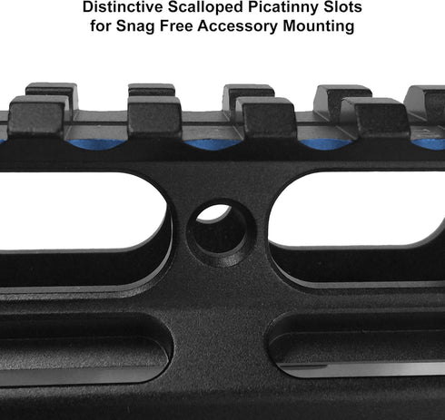 UTG Super Slim Picatinny Riser Mount, 1" Height, 13 Slots, Black