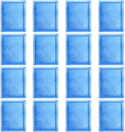 16 Pcs Aquarium Filter Cartridge Compatible with Aqua Tech 20-40/30-60 Gallon Power Filters