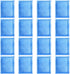16 Pcs Aquarium Filter Cartridge Compatible with Aqua Tech 20-40/30-60 Gallon Power Filters