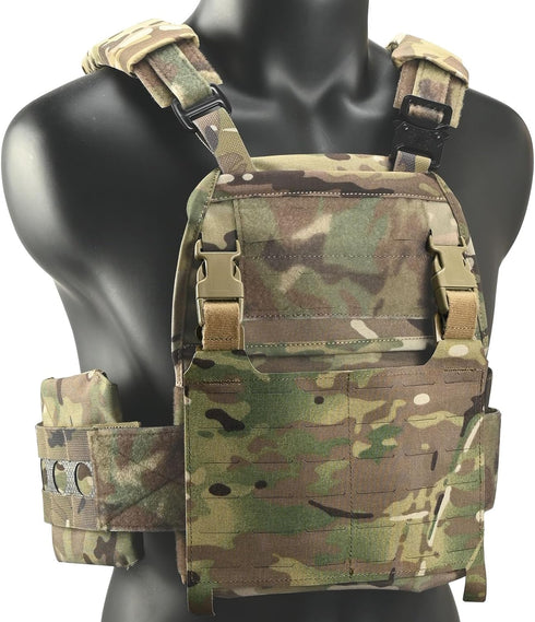 Tactical MOLLE Placard - Molle Front Flap Kit with G-Hooks and Buckles for Chest Rig and Hunting Vests