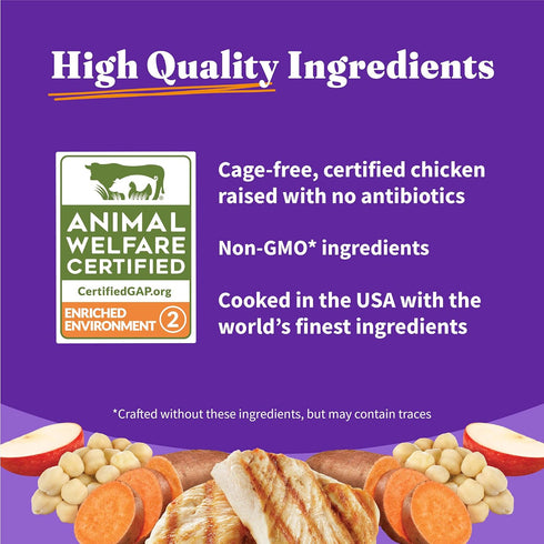 Halo Holistic Small Breed Grain Free Cage-free Chicken & Sweet Potato Recipe, 3.5 lb