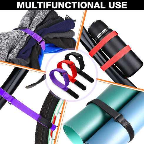 HESTYA 12 Pieces Adjustable Bike Rack Straps, 26 Inches Wheel Stabilizer Bicycle Accessories for Transporting
