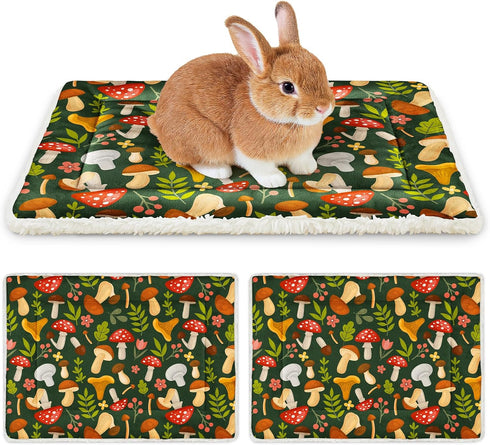 Glittme 2Pcs Bunny Bed Rabbit Bed for Indoor Cage Soft Guinea Pig