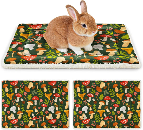Glittme 2Pcs Bunny Bed Rabbit Bed for Indoor Cage Soft Guinea Pig