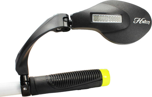 Hafny Stainless Steel Lens Handlebar Bike Mirror, Bicycle Rearview Safety Reflector, HF-MR081