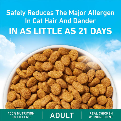 6.3 lb. Purina ONE LiveClear Allergen-Reducing Cat Food Dry Formula with Real Chicken As The Number One Ingredient