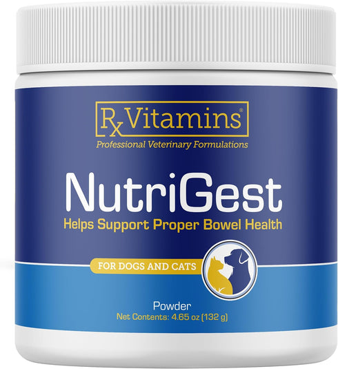 Rx Vitamins NutriGest - Dog Probiotics for Digestive Health, 4.65oz Powder for Dogs and Cats
