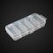 Honbay 2PCS Small Clear Visible Plastic Fishing Tackle Accessory Box, 5x2.4x1Inch Storage Container