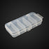 Honbay 2PCS Small Clear Visible Plastic Fishing Tackle Accessory Box, 5x2.4x1Inch Storage Container