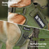 Petmolico Tactical Dog Harness with Leash, No Pull Military Service Dog Harness with Hook and Loop Panels, Army Green XL