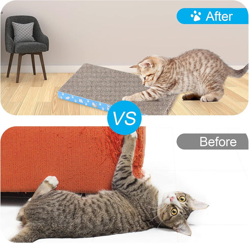 5 Packs in 1 Cat Scratch Pad, Reversible Durable Cardboard, Suitable for Cats to Rest and Grind Claws