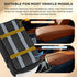 15 lbs BONTHEE Center Console Dog Car Seat for Small Dogs- Anti-Collapse Design with Soft Plush & Sturdy Support Board