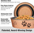 Loving Pets Bella Dog Bowls - Stainless Steel Spill Proof Dog & Cat Bowls (Large 35-65 lbs, Champagne)