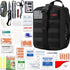 I GO Survival First Aid Kit, 251 Pieces Compact Tactical Trauma Bag for Outdoor Camping, Hiking, Travel