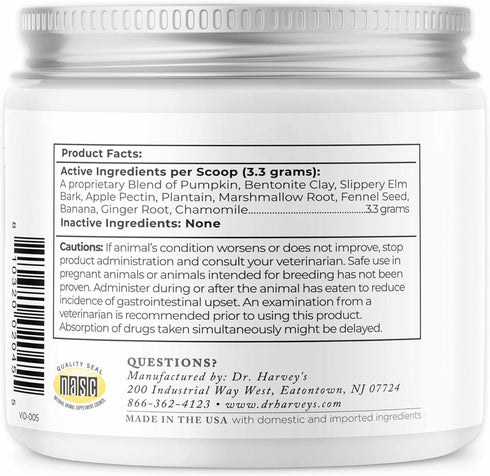 Dr. Harvey's Runs Be Done - Anti-Diarrheal Digestive Tract Supplement for Dogs (7 Ounces)