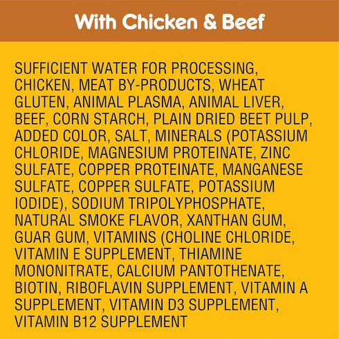Pedigree High Protein Wet Dog Food Pouches, Variety Pack, 3.5 oz. Pouches (Pack of 18)