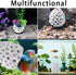Penitue Shrimp Hides for Aquarium, Multi-Hole Shrimp Dome Hide with Suction Cup Coral Design Betta Fish Toys Fish Tank