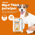 Petkin Big N' Thick Paw Wipes for Dogs, 100 Large Wipes (4 Pack) - Clean Dirty Paws After Walks with Paw Balm Protectant