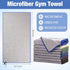 8 Pack Peryiter Microfiber Quick Dry Gym Towels, Odor-Free Absorbent Fiber, Fast Drying Working Out Towel for Men