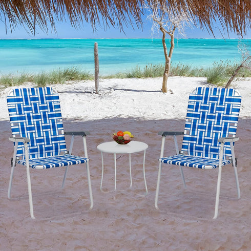 Hikarinowa 2 Pack 264 lbs,for 55x62x92.5cm) Patio Folding Lawn Chairs for Adults,Outdoor/Indoor Portable Beach