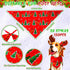 Locmeo 100 Pcs Christmas Dog Bandanas Bulk Xmas Dog Bandanas Adjustable Santa Claus Gingerbread Man Deer Pattern Pet