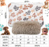 Dog Crate Mat with Dog Pillow, Warm Kennel Liner Blanket Plush Big Dog Bed for Large Dogs Mattress for Pet Dreams Dog Crate Bed 35x26inches