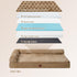 EHEYCIGA Memory Foam Orthopedic Dog Beds, Large Sized Washable Bed with Waterproof Lining, Removable Cover, 41x27