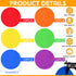 Haull Spot Markers Floor Spots with Bag Non Slip Vinyl Poly Dots for Gym Floor Basketball Football Soccer Sports Speed