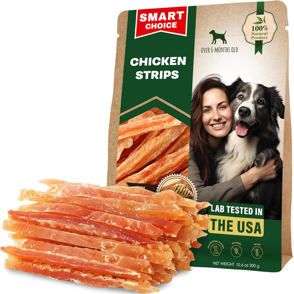 Dog Treats Chicken Jerky Strips 10.6 oz - Human Grade Meat Sticks