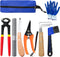 8 inch Farrier Tools Kit (8 Piece) Horse Goat Hoof Trimmers Carbon