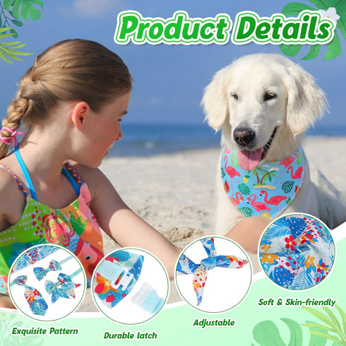 120 Summer Set Summer Reginary Pcs Dog Bandanas for Bulk Dog Bows Bow Ties Cat Scarf Colorful Washable Triangle Pet