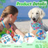 120 Summer Set Summer Reginary Pcs Dog Bandanas for Bulk Dog Bows Bow Ties Cat Scarf Colorful Washable Triangle Pet