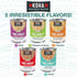 Pack, 5 12.5oz Pack 6 KOHA Pure Shreds Dog Variety High Protein Wet Dog Food- Flavors - Beef, Duck, Chicken & Duck