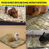 22 Chinchilla Hamiledyi Bunny Grass Mat Natural Woven Hamster Grass Bed Nest PCS Small Animal Handmade Bedding Hay Mat