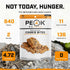 4-Pack Backpacking Packs Peak Refuel Cookie Bites | Freeze Dried and Camping Food | Tasty Trail Treat | High Protein
