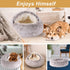 Dog Beds for Small Dogs, Washable Cute Cat Bed Cave, Cozy Nook Pet Bed for Dogs or Cats, Anti-Slip Puppy Bed (Coffee,
