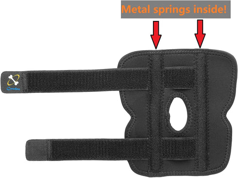 Powerful Dog Canine Rear Leg Hock Joint Brace - Large Compression Wrap for Dog Back Leg Support