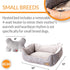K&H Pet Products Mother's Heartbeat Heated Dog Bed with Bone Pillow, Heartbeat Puppy Toy, Gray 11 X 13 Inches
