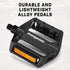 Mongoose Bike Pedals for Adult Mountain Bikes - Lightweight Alloy Wide Platform with 1/2" and 9/16" Adapters