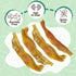 4-5" (12 Count) Nature Gnaws Beef Tendons for Dogs - Mixed Thickness - Long Lasting for Small and Medium Dogs - Natural