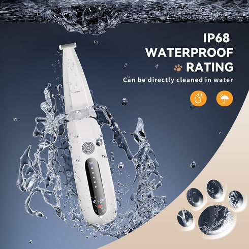 2026 Trimmer, Trimmer IP68 Trimming New Pet Precision Dog Paw with LED Light, Low Noise, Waterproof, Dual-Speed Motor