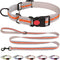 Martingale Collar for Dogs, Soft Neoprene Padded Reflective Collar and Leash Set, Safety Buckle Nylon for Puppy