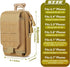 Tactical Molle Pouch, Cell Phone Holster, Small Utility EDC Pouch Gadget Organizer Bag