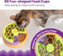 80+ Catstages Kitty Lickin' Layers Interactive Cat Slow Feeder Treat Puzzle Toy, Dry or Wet Food, Mental Stimulation