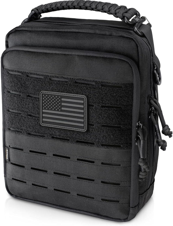 WYNEX Tactical Molle Admin Pouch, Utility EDC Organizer, Double Layer Design Medical EMT Attachment Bag