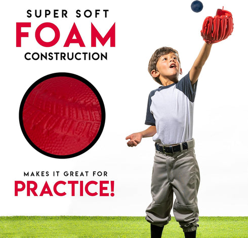 3 Pack MLB Franklin Sports Foam Baseballs - Soft Foam Practice Baseballs for Kids - Perfect for Hitting and Indoor