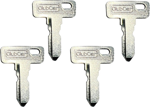 Golf Cart Club Car Replacement Keys, Set of 4