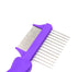 Hertzco Double-Sided Comb Hair Brush & Dog/Cat Grooming Kit - Detangling Tool with Closely Spaced Metal Pins