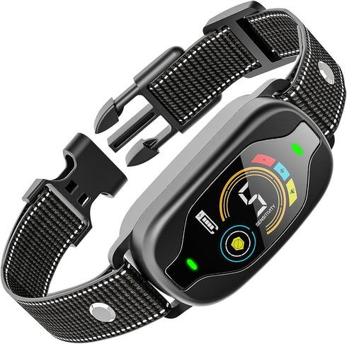 Smart Dog Bark Collar for Training, 5 Adjustable Sensitivity Beep Vibration Shock for Large Medium Small Dogs